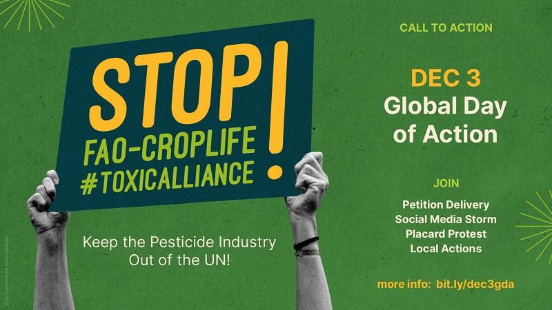 La FAO sollecitata ad interrompere la controversa partnership con l’industria dei pesticidi