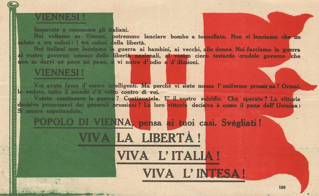 Gabriele D’Annunzio e la sponsorizzazione della guerra